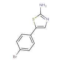 Chemical structure of 5-(4-bromophenyl)-1,3-thiazol-2-amine - CSSB00000189506