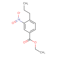 Chemical structure of ethyl 3-nitro-4-propylbenzoate - CSSB02522463136