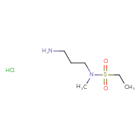 Chemical structure of N-(3-aminopropyl)-N-methylethane-1-sulfonamide hydrochloride - CSSB00000739497
