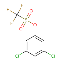 Chemical structure of 3,5-dichlorophenyl trifluoromethanesulfonate - CSSB00153410808