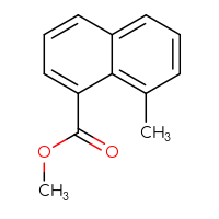 Chemical structure of methyl 8-methylnaphthalene-1-carboxylate - CSSB00010154440