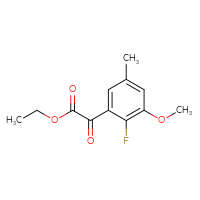 Chemical structure of ethyl 2-(2-fluoro-3-methoxy-5-methylphenyl)-2-oxoacetate - CSSB00133646665