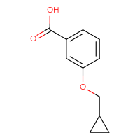 Chemical structure of 3-(cyclopropylmethoxy)benzoic acid - CSSB00011316212