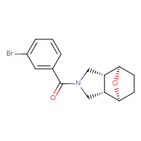 Chemical structure of (1R,2R,6S,7S)-4-(3-bromobenzoyl)-10-oxa-4-azatricyclo[5.2.1.0²,⁶]decane - CSSB01650193603