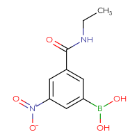 Chemical structure of [3-(ethylcarbamoyl)-5-nitrophenyl]boronic acid - CSSB00000013781