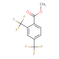Chemical structure of methyl 2,4-bis(trifluoromethyl)benzoate - CSSB00137349565