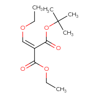 Chemical structure of 1-tert-butyl 3-ethyl (2Z)-2-(ethoxymethylidene)propanedioate - CSSB06815379089