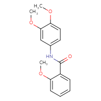 Chemical structure of N-(3,4-dimethoxyphenyl)-2-methoxybenzamide - CSSB00026392806