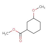 Chemical structure of methyl 3-methoxycyclohexane-1-carboxylate - CSSB00015952688