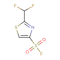 Chemical structure of 2-(difluoromethyl)-1,3-thiazole-4-sulfonyl fluoride - CSSB00132302119
