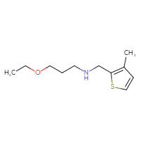 Chemical structure of (3-ethoxypropyl)[(3-methylthiophen-2-yl)methyl]amine - CSSB00000186887