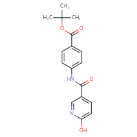 Chemical structure of tert-butyl 4-(6-hydroxypyridine-3-amido)benzoate - CSSB01046466651