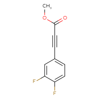 Chemical structure of methyl 3-(3,4-difluorophenyl)prop-2-ynoate - CSSB00012100237