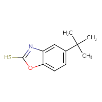 Chemical structure of 5-tert-butyl-1,3-benzoxazole-2-thiol - CSSB00011659304