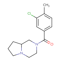 Chemical structure of 2-(3-chloro-4-methylbenzoyl)-octahydropyrrolo[1,2-a]pyrazine - CSSB00047535535