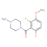 Chemical structure of 1-(2,6-difluoro-3-methoxybenzoyl)-4-methylpiperazine - CSSB00965046698