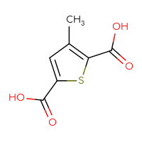 Chemical structure of 3-methylthiophene-2,5-dicarboxylic acid - CSSB00009916868