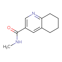 Chemical structure of N-methyl-5,6,7,8-tetrahydroquinoline-3-carboxamide - CSSB00010515503