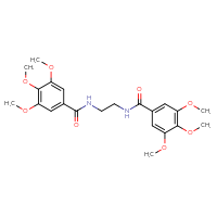 Chemical structure of 3,4,5-trimethoxy-N-{2-[(3,4,5-trimethoxyphenyl)formamido]ethyl}benzamide - CSSB03437704903