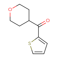 Chemical structure of 4-(thiophene-2-carbonyl)oxane - CSSB00011769489