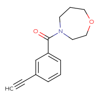 Chemical structure of 4-(3-ethynylbenzoyl)-1,4-oxazepane - CSSB01047401250
