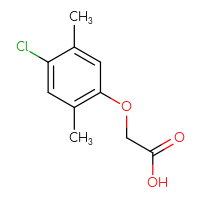 Chemical structure of 2-(4-chloro-2,5-dimethylphenoxy)acetic acid - CSSB00010431037