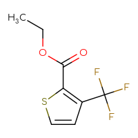 Chemical structure of ethyl 3-(trifluoromethyl)thiophene-2-carboxylate - CSSB00028384247