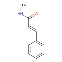 Chemical structure of (2E)-N-methyl-3-phenylprop-2-enamide - CSSB00016293865
