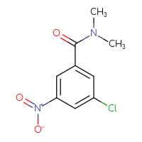 Chemical structure of 3-chloro-N,N-dimethyl-5-nitrobenzamide - CSSB00012080704