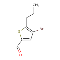 Chemical structure of 4-bromo-5-propylthiophene-2-carbaldehyde - CSSB00000763645