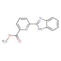 Chemical structure of methyl 6-(1H-1,3-benzodiazol-2-yl)pyridine-2-carboxylate - CSSB00025703911