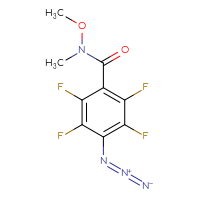 Chemical structure of 4-azido-2,3,5,6-tetrafluoro-N-methoxy-N-methylbenzamide - CSSB21151594465