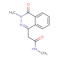 Chemical structure of N-methyl-2-(3-methyl-4-oxo-3,4-dihydrophthalazin-1-yl)acetamide - CSSB00026573850