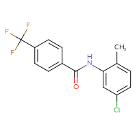 Chemical structure of N-(5-chloro-2-methylphenyl)-4-(trifluoromethyl)benzamide - CSSB00046196317