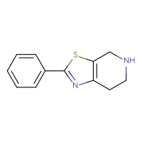Chemical structure of 2-phenyl-4H,5H,6H,7H-[1,3]thiazolo[5,4-c]pyridine - CSSB00011698693