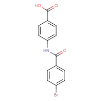 Chemical structure of 4-(4-bromobenzamido)benzoic acid - CSSB00000489374