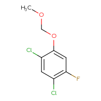 Chemical structure of 1,5-dichloro-2-fluoro-4-(methoxymethoxy)benzene - CSSB09889337938