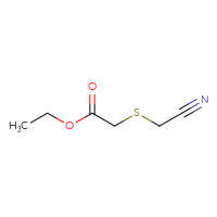 Chemical structure of ethyl 2-[(cyanomethyl)sulfanyl]acetate - CSSB00000172129
