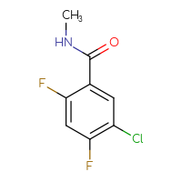Chemical structure of 5-chloro-2,4-difluoro-N-methylbenzamide - CSSB02126961317