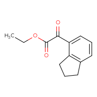 Chemical structure of ethyl 2-(2,3-dihydro-1H-inden-4-yl)-2-oxoacetate - CSSB00039009594