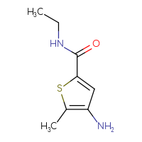 Chemical structure of 4-amino-N-ethyl-5-methylthiophene-2-carboxamide - CSSB00011413950