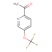 Chemical structure of 1-[5-(trifluoromethoxy)pyridin-2-yl]ethan-1-one - CSSB00010231927