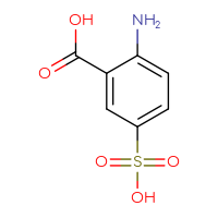Chemical structure of 2-amino-5-sulfobenzoic acid - CSSB00000061326