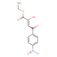 Chemical structure of ethyl 2-hydroxy-4-(4-nitrophenyl)-4-oxobut-2-enoate - CSSB02221395383