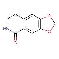 Chemical structure of 2H,5H,6H,7H,8H-[1,3]dioxolo[4,5-g]isoquinolin-5-one - CSSB00000077518