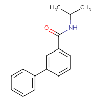 Chemical structure of N-(propan-2-yl)-[1,1'-biphenyl]-3-carboxamide - CSSB03568208985