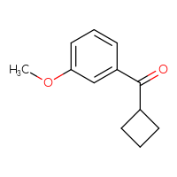 Chemical structure of cyclobutyl(3-methoxyphenyl)methanone - CSSB00011996982