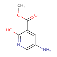 Chemical structure of methyl 5-amino-2-hydroxypyridine-3-carboxylate - CSSB00012282819