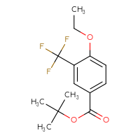 Chemical structure of tert-butyl 4-ethoxy-3-(trifluoromethyl)benzoate - CSSB21103685192
