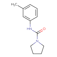 Chemical structure of N-(3-methylphenyl)pyrrolidine-1-carboxamide - CSSB00000163248